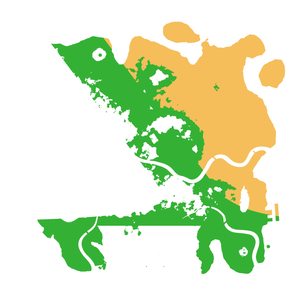 Biome Rust Map: Procedural Map, Size: 3500, Seed: 444030430