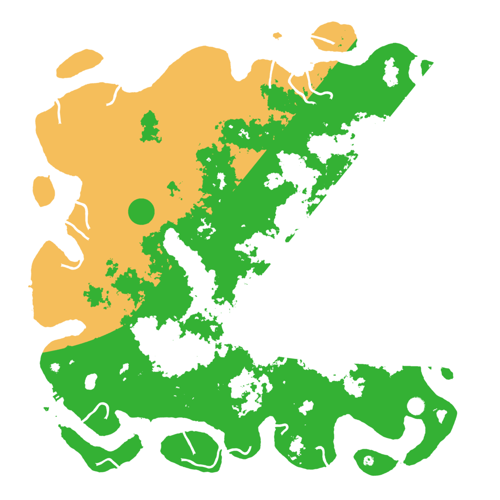 Biome Rust Map: Procedural Map, Size: 5000, Seed: 1689