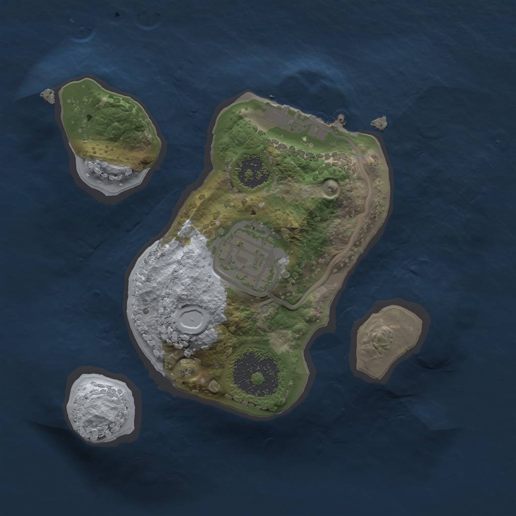 Rust Map: Procedural Map, Size: 1700, Seed: 3232424, 7 Monuments