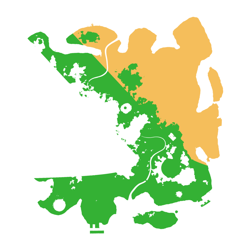 Biome Rust Map: Procedural Map, Size: 3500, Seed: 1151483213
