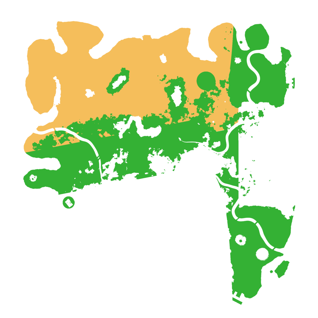 Biome Rust Map: Procedural Map, Size: 4500, Seed: 214687