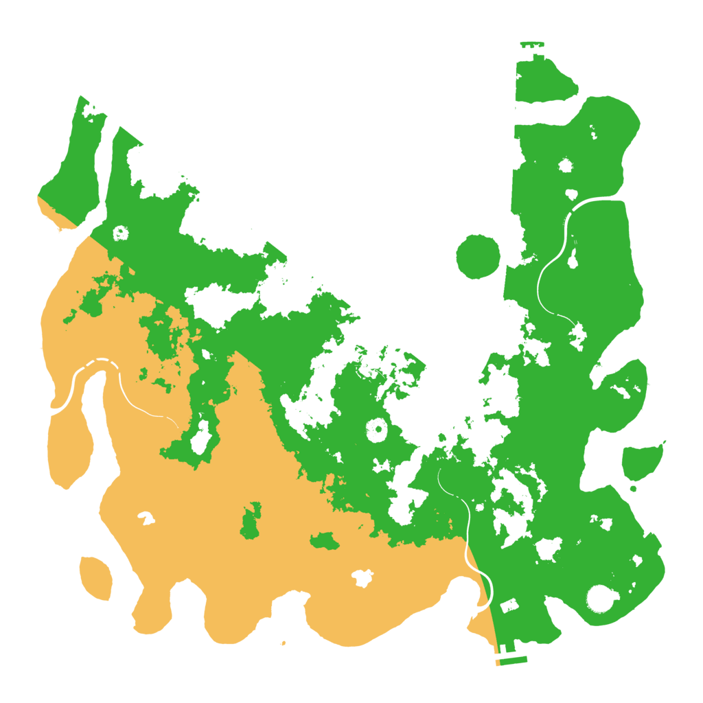 Biome Rust Map: Procedural Map, Size: 4500, Seed: 190384978