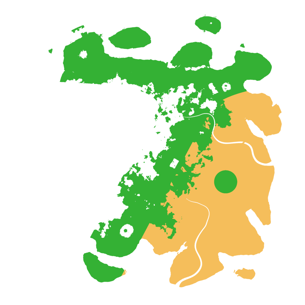 Biome Rust Map: Procedural Map, Size: 3500, Seed: 7458720