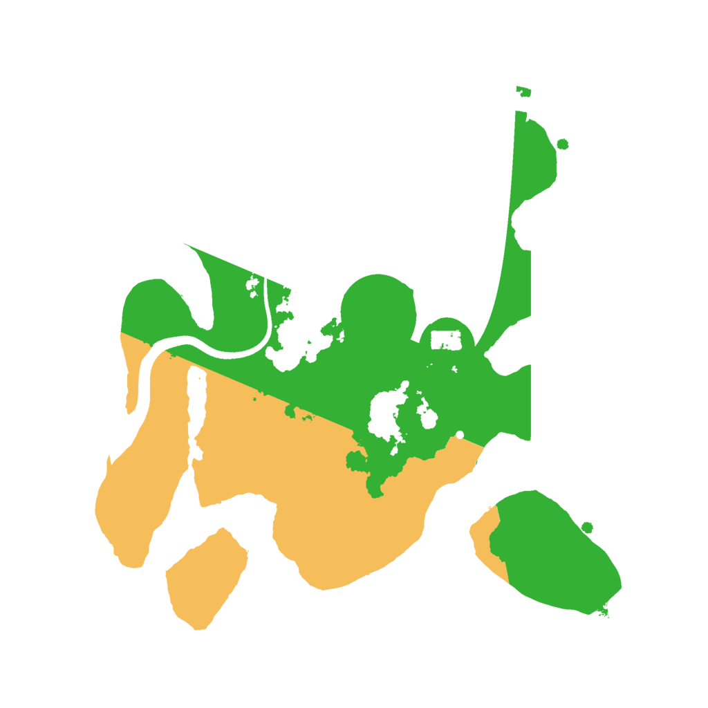 Biome Rust Map: Procedural Map, Size: 2500, Seed: 485774932