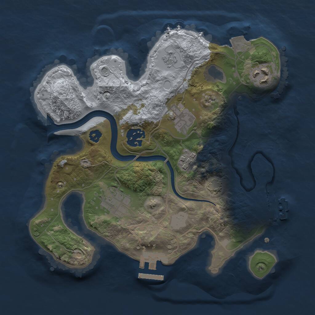 Rust Map: Procedural Map, Size: 2514, Seed: 65656613, 10 Monuments