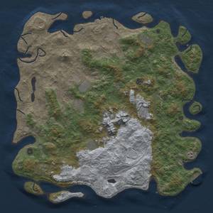 Thumbnail Rust Map: Procedural Map, Size: 5000, Seed: 1234566, 20 Monuments