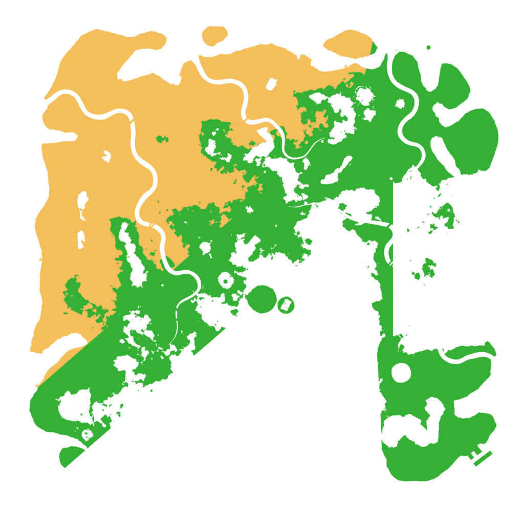 Biome Rust Map: Procedural Map, Size: 5000, Seed: 1234566