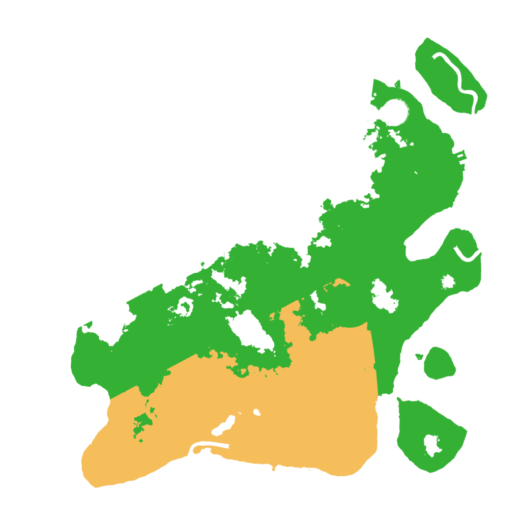 Biome Rust Map: Procedural Map, Size: 3500, Seed: 1009166587