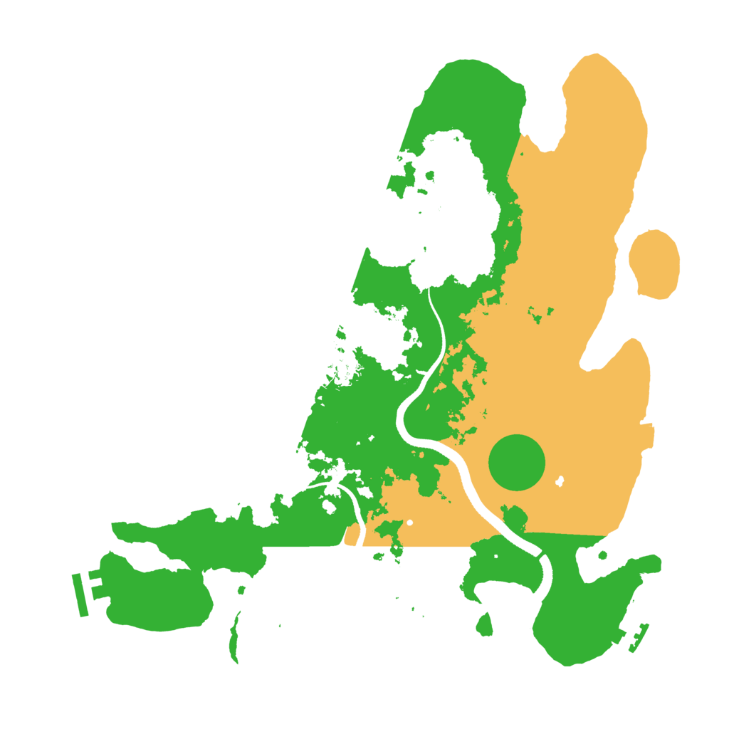 Biome Rust Map: Procedural Map, Size: 3400, Seed: 3423545