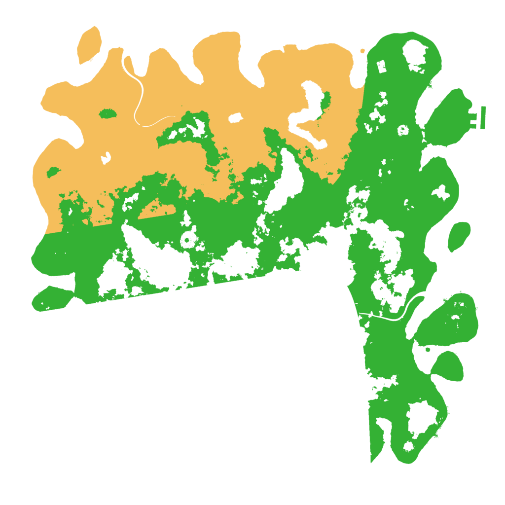 Biome Rust Map: Procedural Map, Size: 4500, Seed: 8922