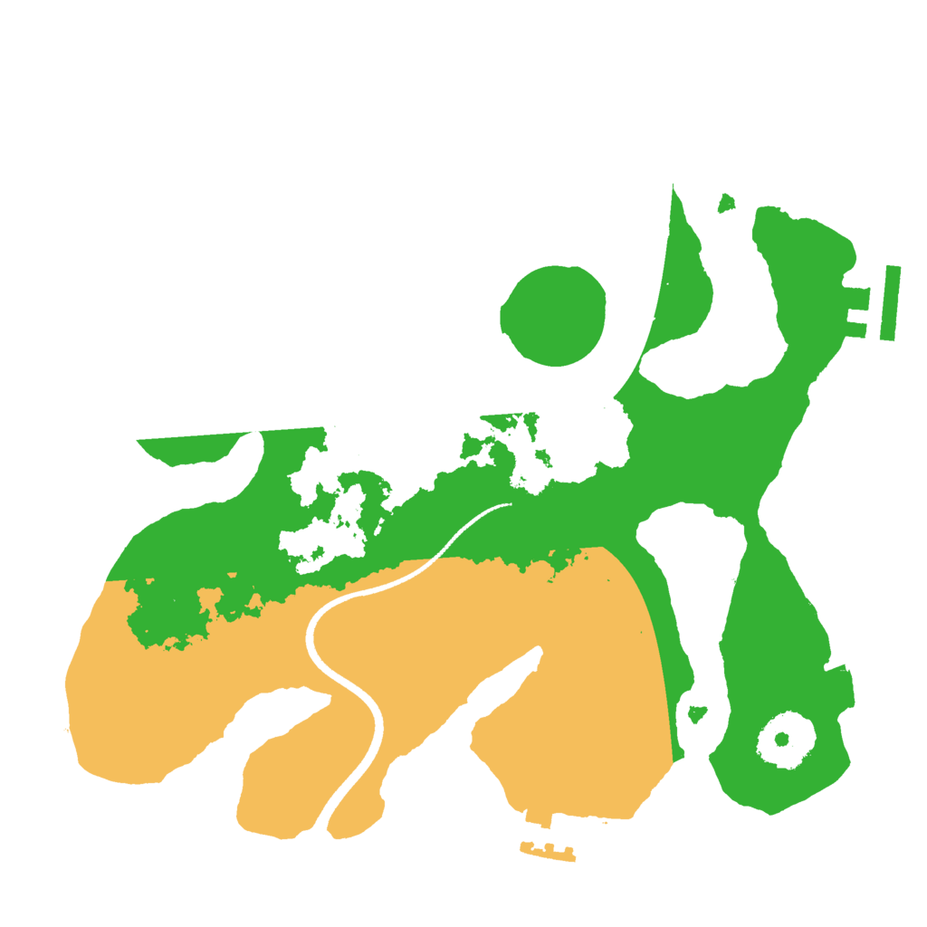 Biome Rust Map: Procedural Map, Size: 2500, Seed: 2106774112