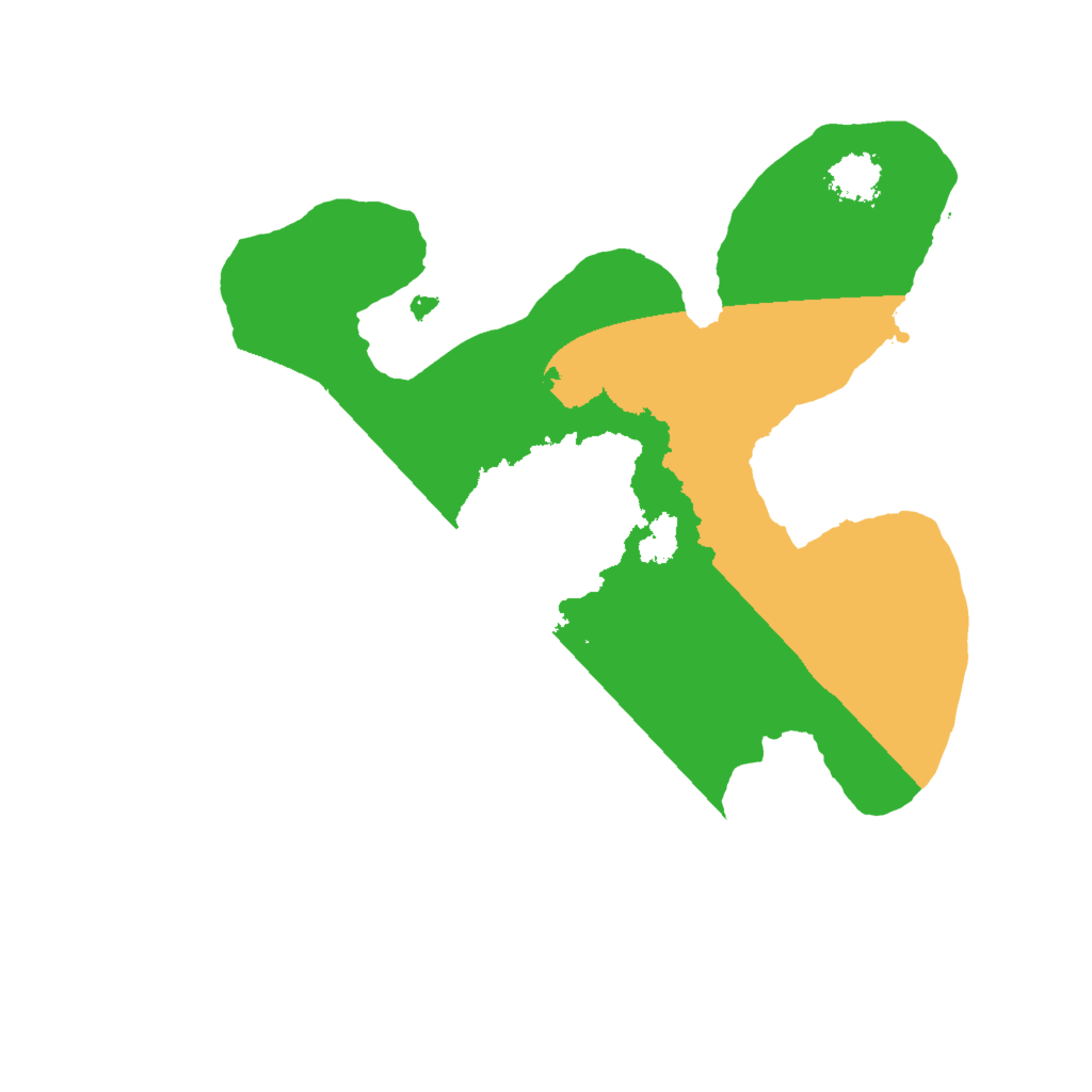 Biome Rust Map: Procedural Map, Size: 2000, Seed: 1615426