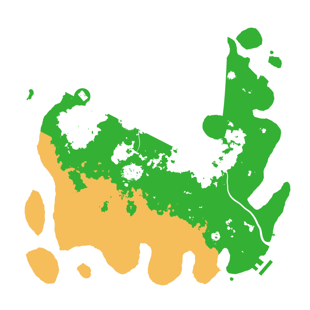Biome Rust Map: Procedural Map, Size: 3500, Seed: 1280382415