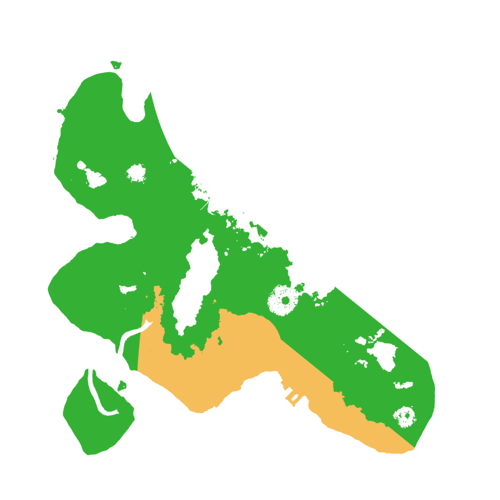 Biome Rust Map: Procedural Map, Size: 2500, Seed: 1223185