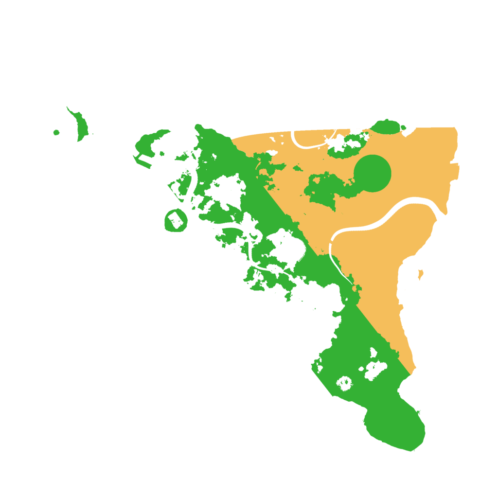 Biome Rust Map: Procedural Map, Size: 3500, Seed: 70333
