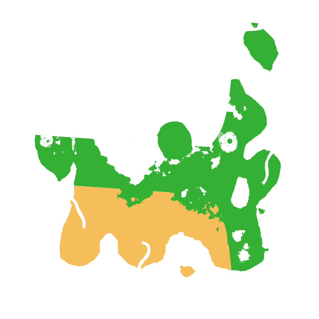 Biome Rust Map: Procedural Map, Size: 2500, Seed: 644282466