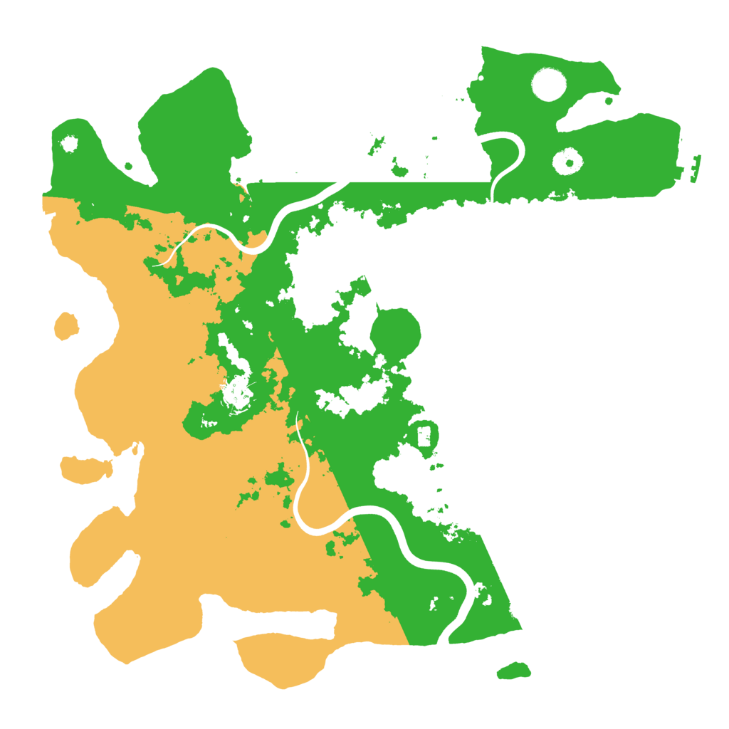 Biome Rust Map: Procedural Map, Size: 3900, Seed: 496382