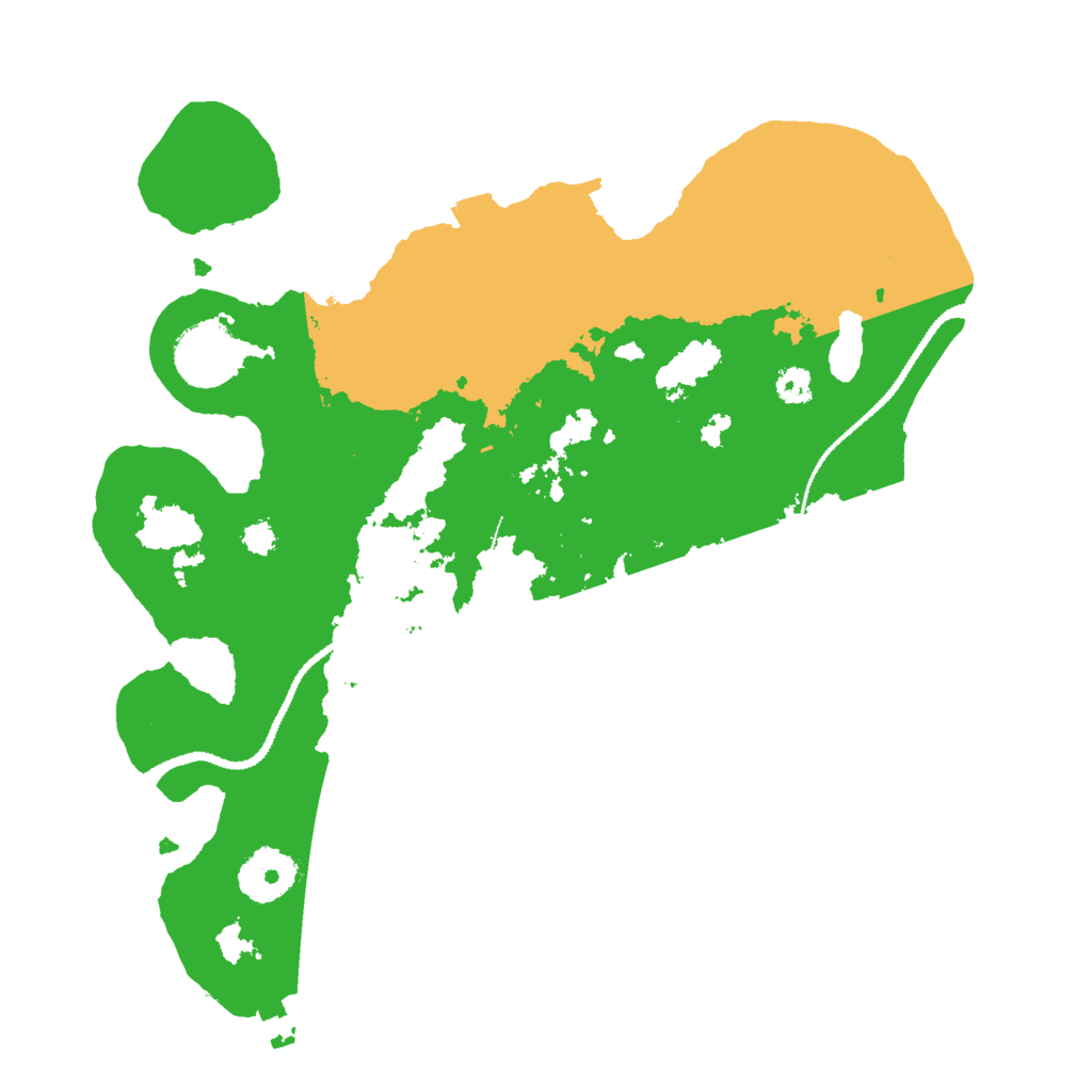 Biome Rust Map: Procedural Map, Size: 3000, Seed: 361227