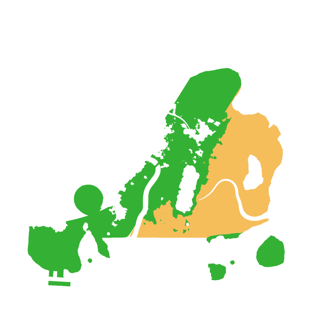 Biome Rust Map: Procedural Map, Size: 2900, Seed: 13836