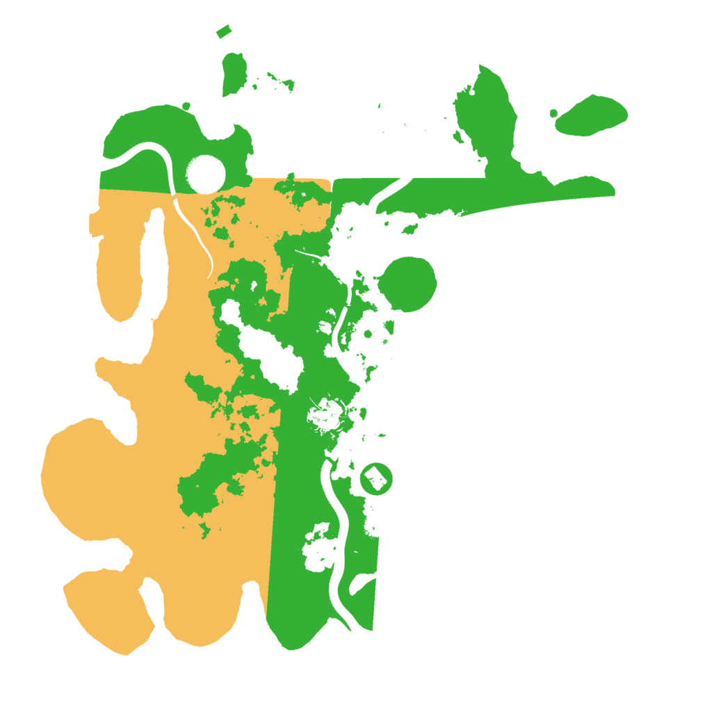 Biome Rust Map: Procedural Map, Size: 3500, Seed: 4270888