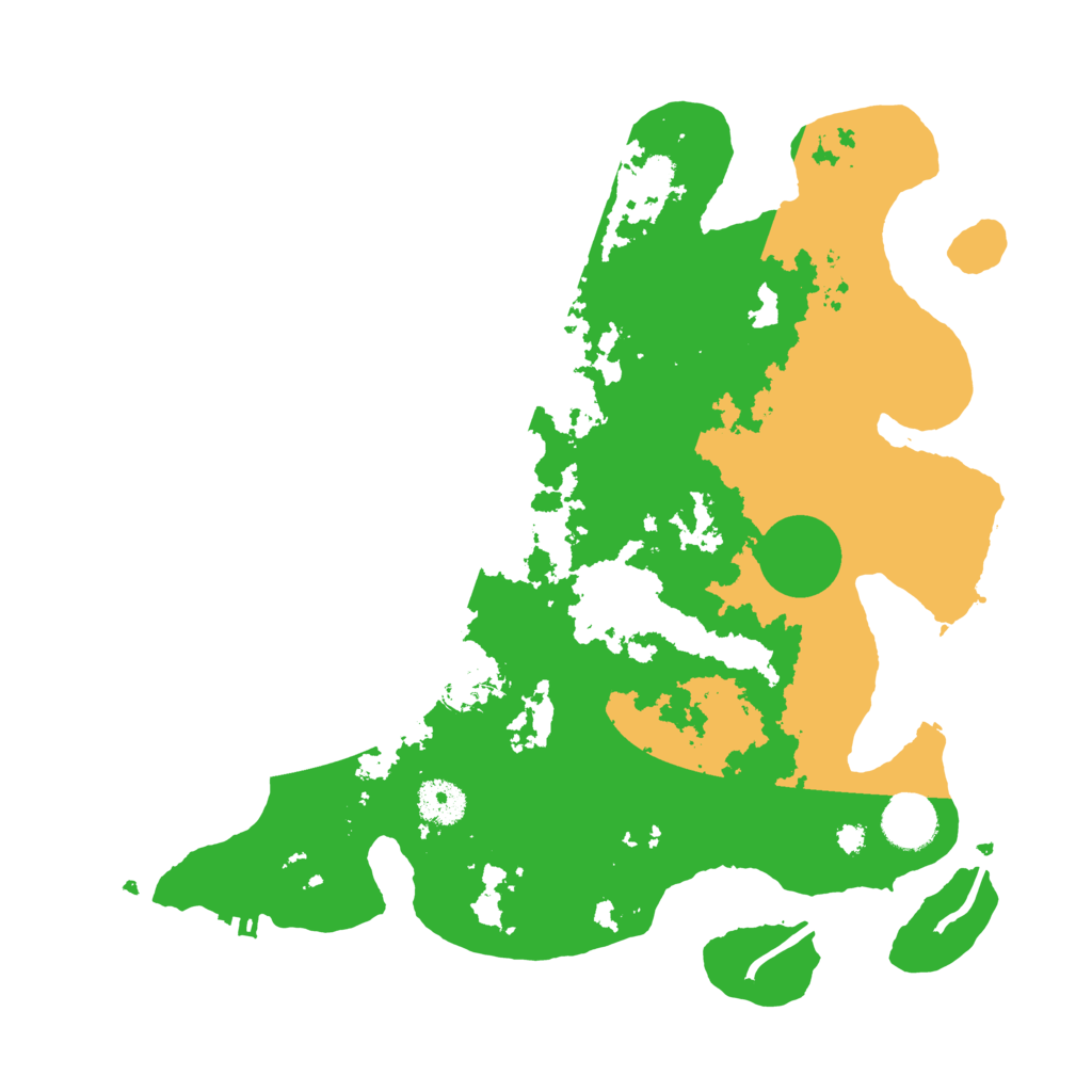 Biome Rust Map: Procedural Map, Size: 3500, Seed: 539120920