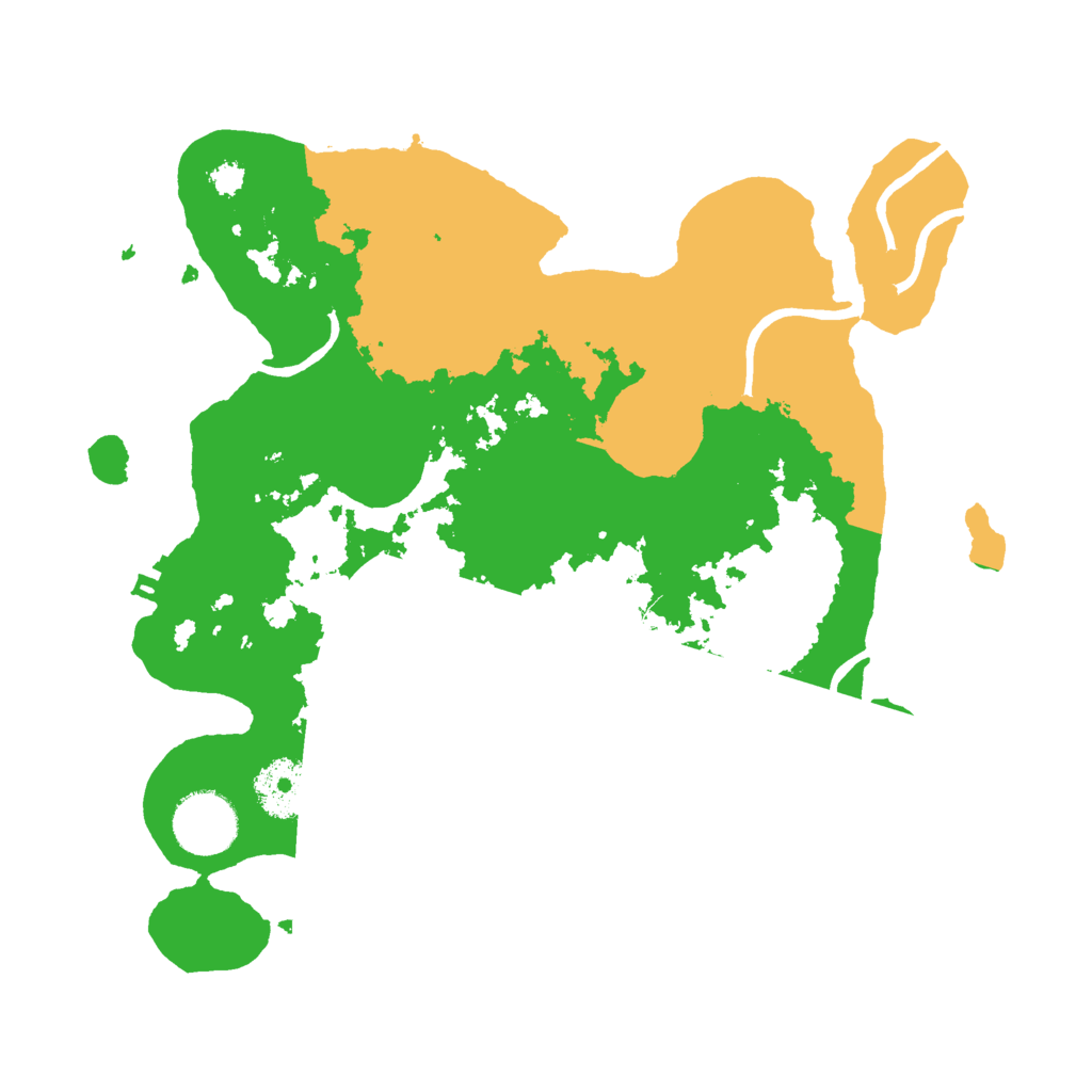 Biome Rust Map: Procedural Map, Size: 3000, Seed: 884837033