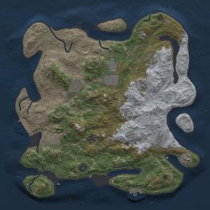 Thumbnail Rust Map: Procedural Map, Size: 3750, Seed: 102020, 18 Monuments