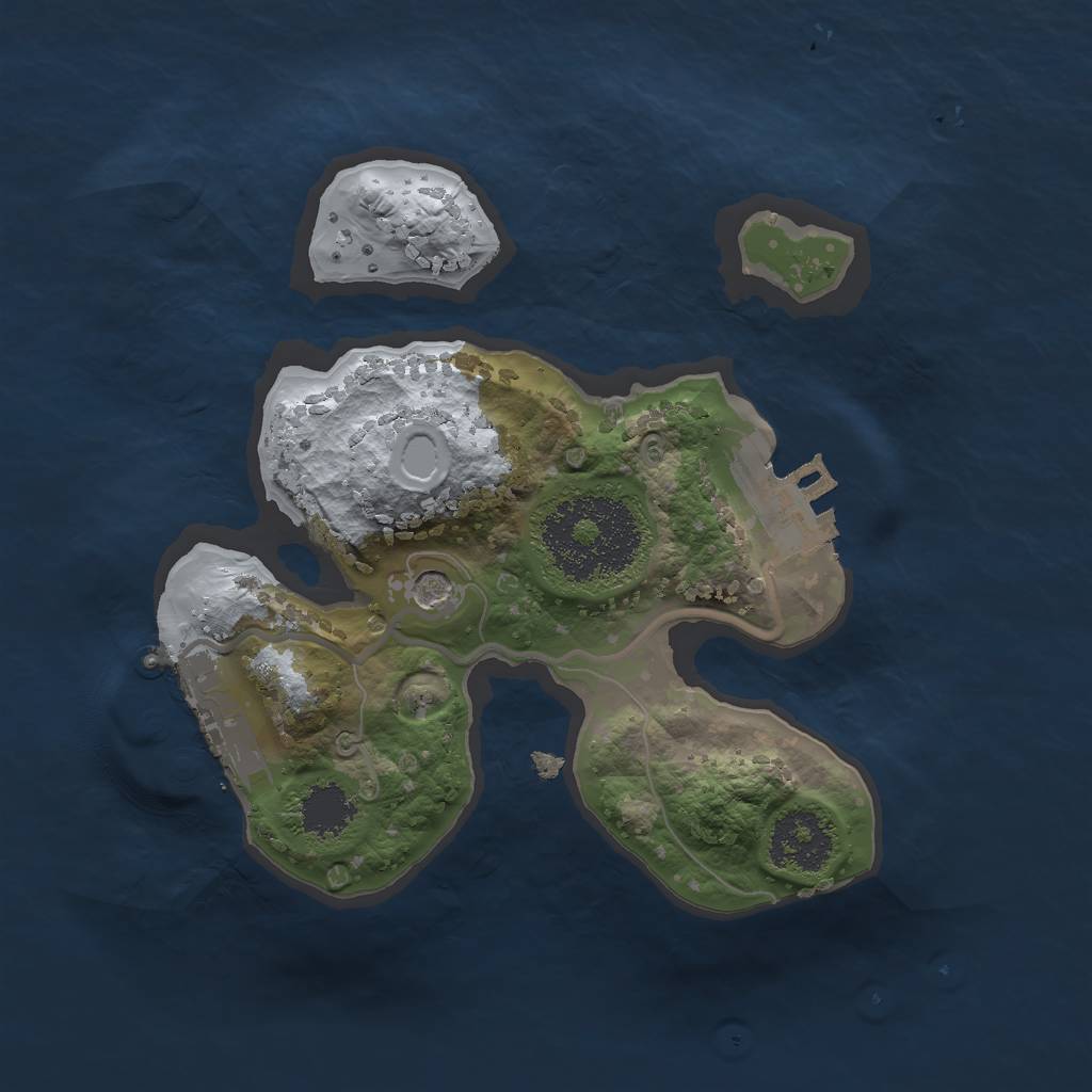 Rust Map: Procedural Map, Size: 1800, Seed: 12342133, 8 Monuments