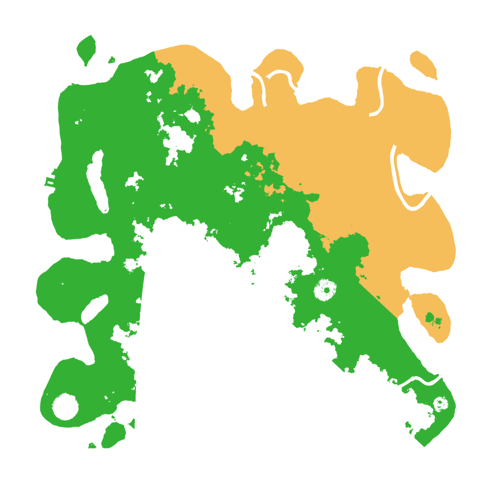 Biome Rust Map: Procedural Map, Size: 3500, Seed: 5261103