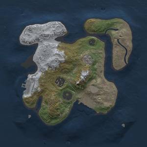 Thumbnail Rust Map: Procedural Map, Size: 2300, Seed: 8, 10 Monuments