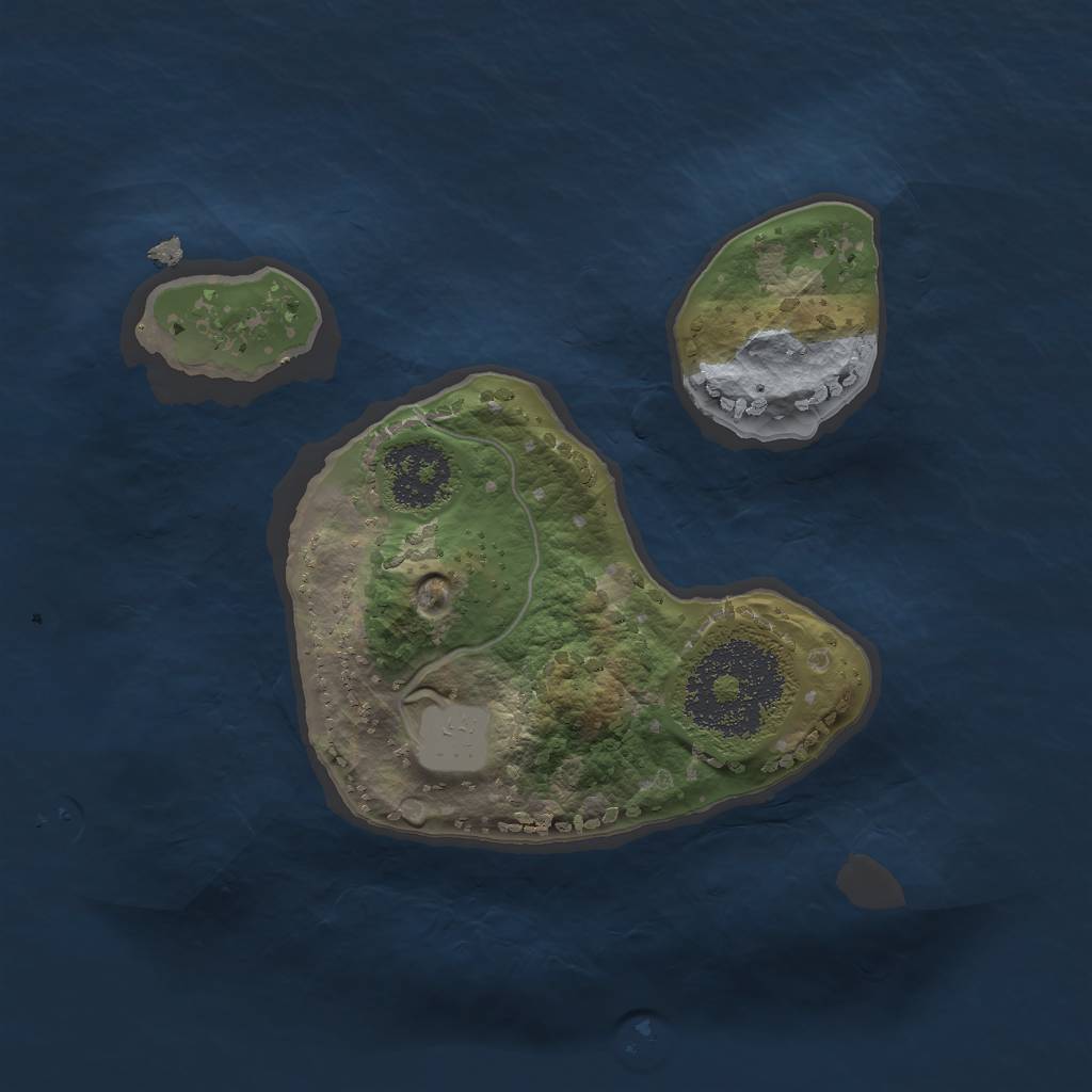 Rust Map: Procedural Map, Size: 1700, Seed: 1337, 5 Monuments