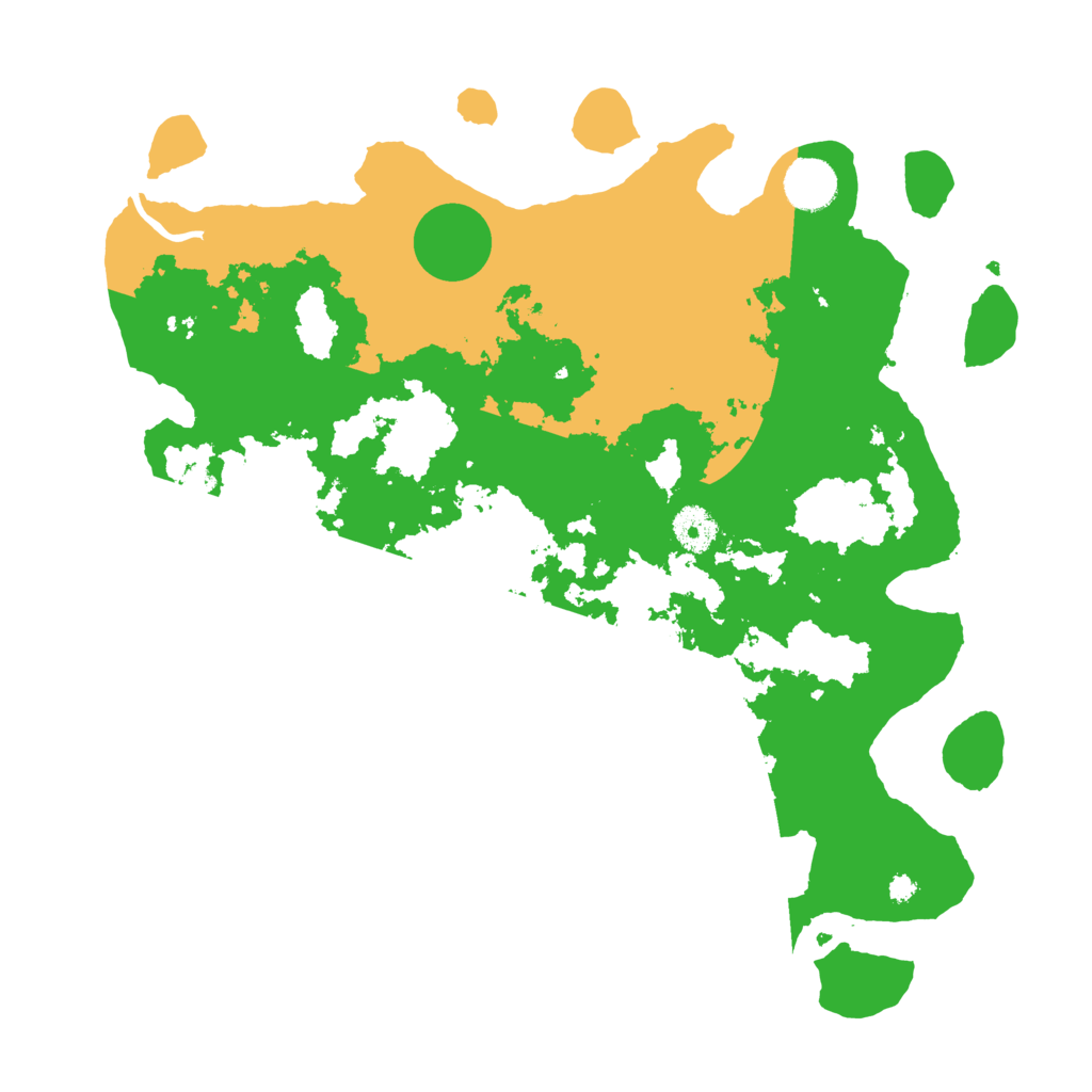 Biome Rust Map: Procedural Map, Size: 3700, Seed: 742751045