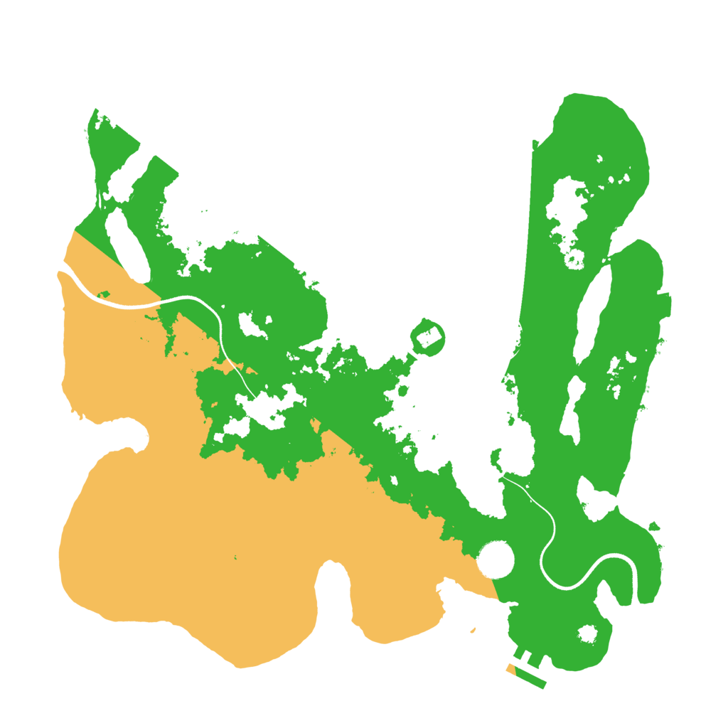 Biome Rust Map: Procedural Map, Size: 3500, Seed: 733462361