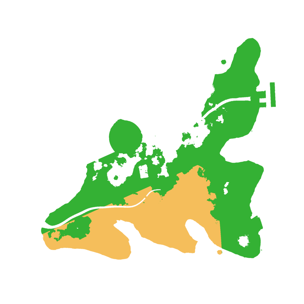 Biome Rust Map: Procedural Map, Size: 2500, Seed: 357059659