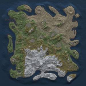 Thumbnail Rust Map: Procedural Map, Size: 4250, Seed: 111850517, 20 Monuments