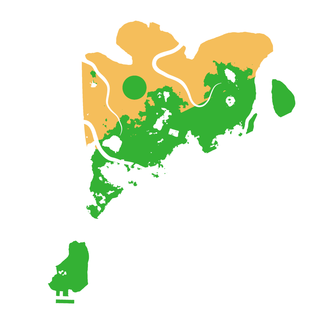 Biome Rust Map: Procedural Map, Size: 3500, Seed: 1857132470