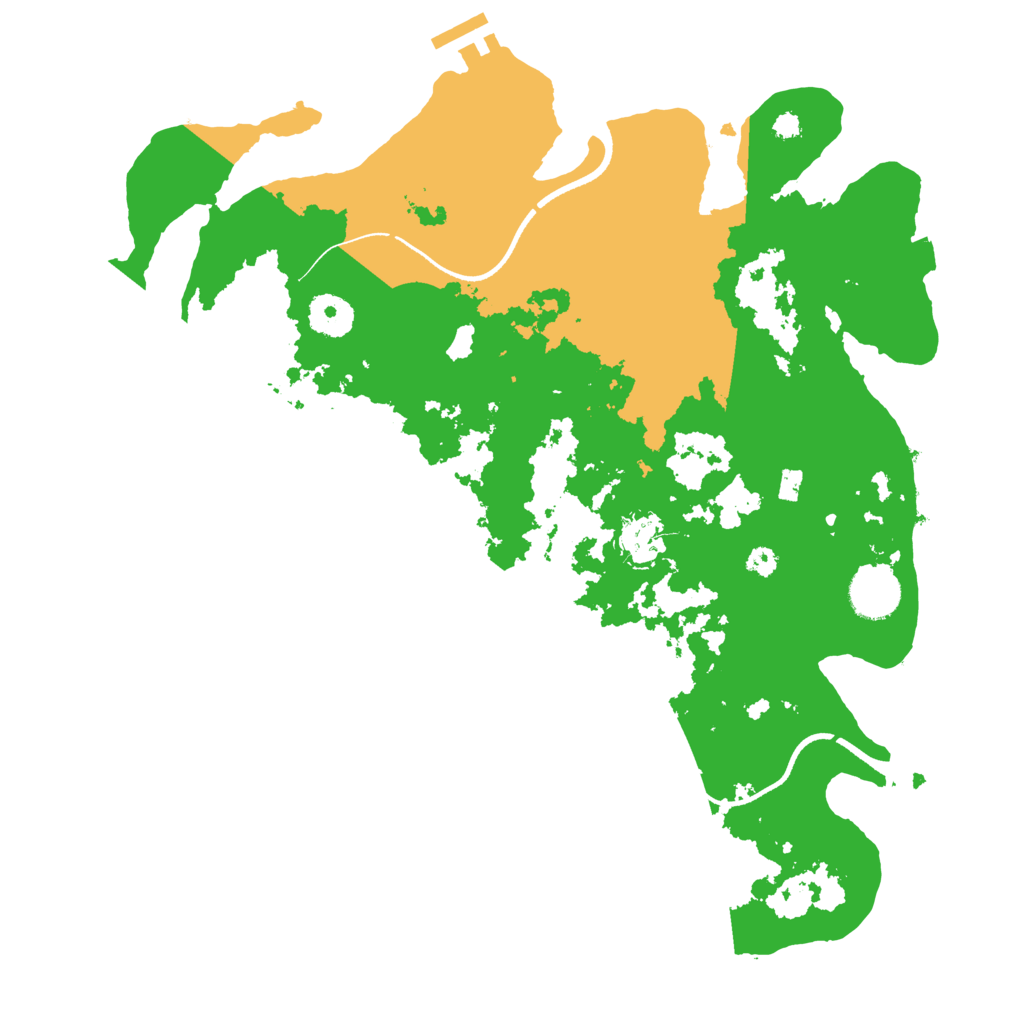 Biome Rust Map: Procedural Map, Size: 3500, Seed: 76557650