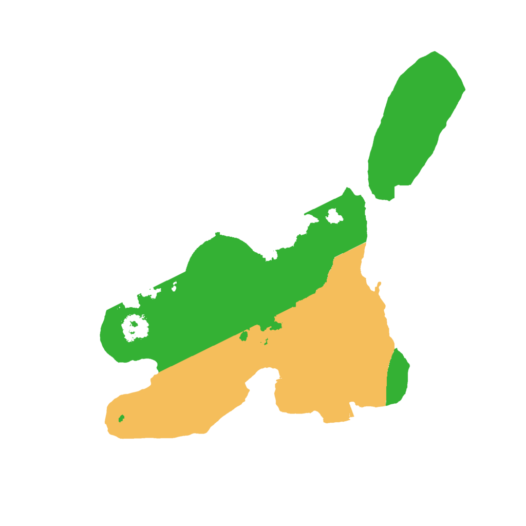 Biome Rust Map: Procedural Map, Size: 2000, Seed: 1264