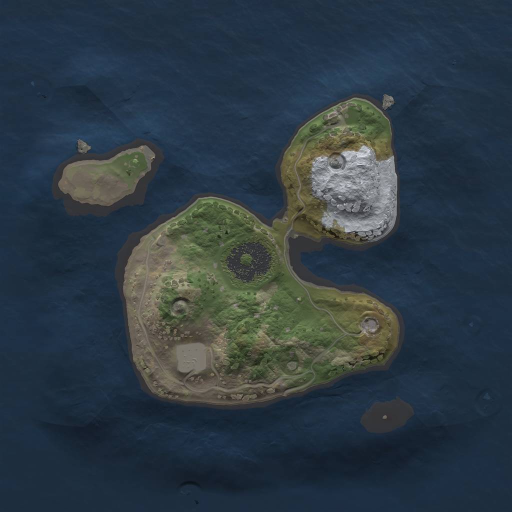 Rust Map: Procedural Map, Size: 1850, Seed: 1337, 5 Monuments