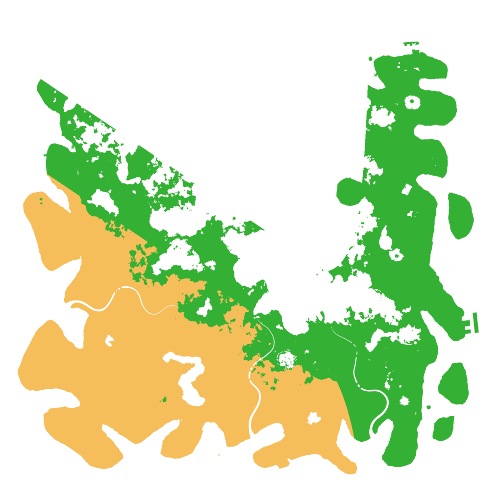 Biome Rust Map: Procedural Map, Size: 5000, Seed: 949614204
