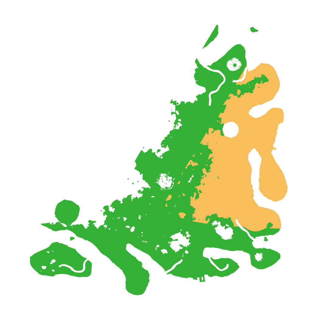 Biome Rust Map: Procedural Map, Size: 3500, Seed: 349