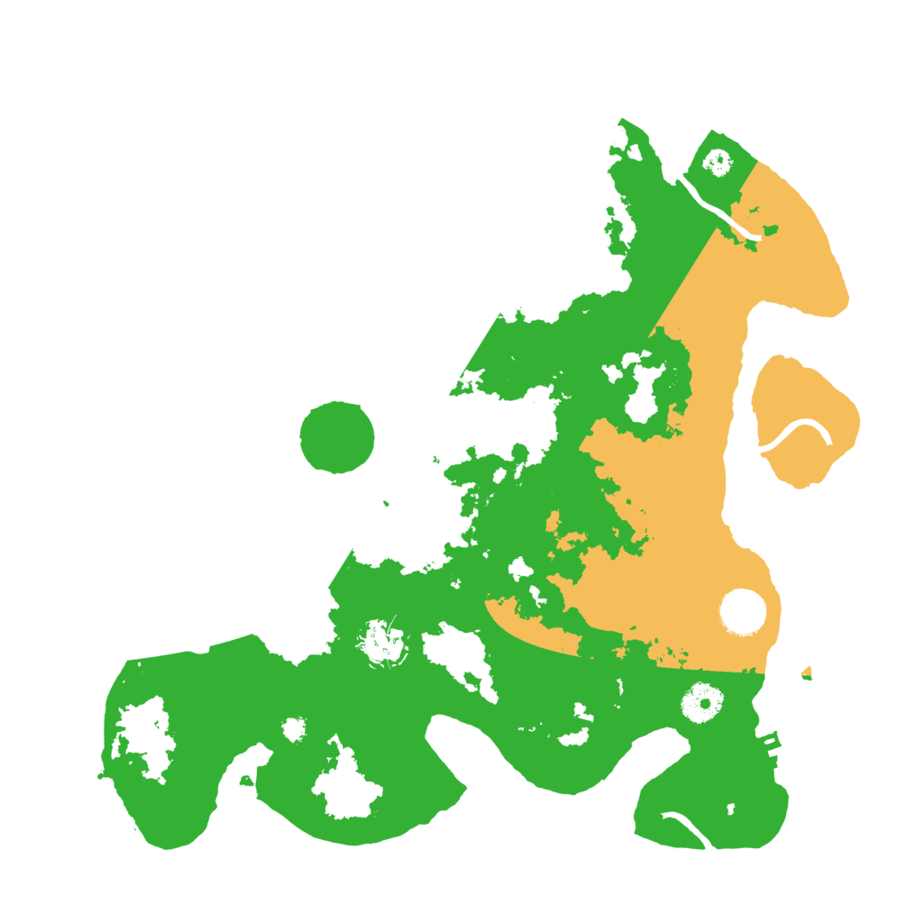 Biome Rust Map: Procedural Map, Size: 3500, Seed: 133377598