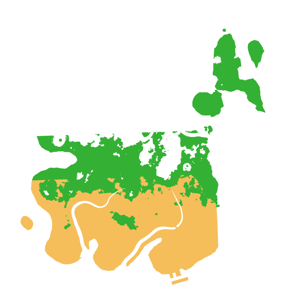 Biome Rust Map: Procedural Map, Size: 3500, Seed: 1578133978