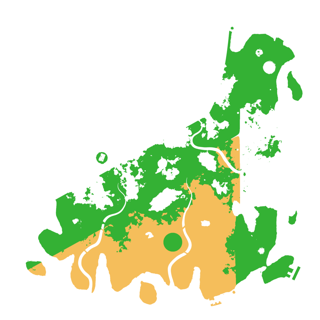 Biome Rust Map: Procedural Map, Size: 4500, Seed: 1084386122