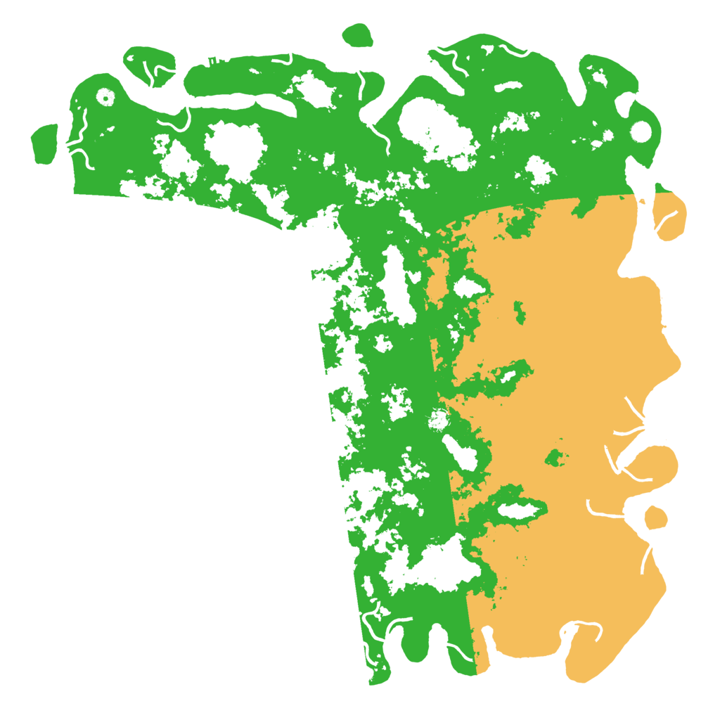 Biome Rust Map: Procedural Map, Size: 6000, Seed: 48752114