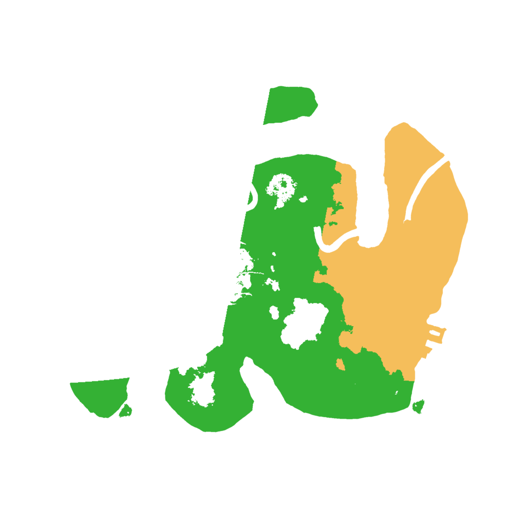 Biome Rust Map: Procedural Map, Size: 2000, Seed: 831029