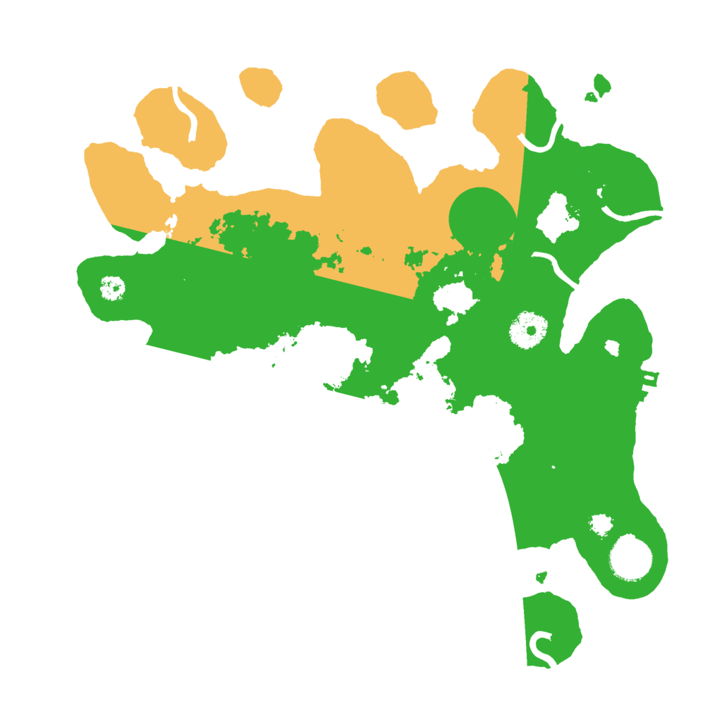 Biome Rust Map: Procedural Map, Size: 3000, Seed: 3905124