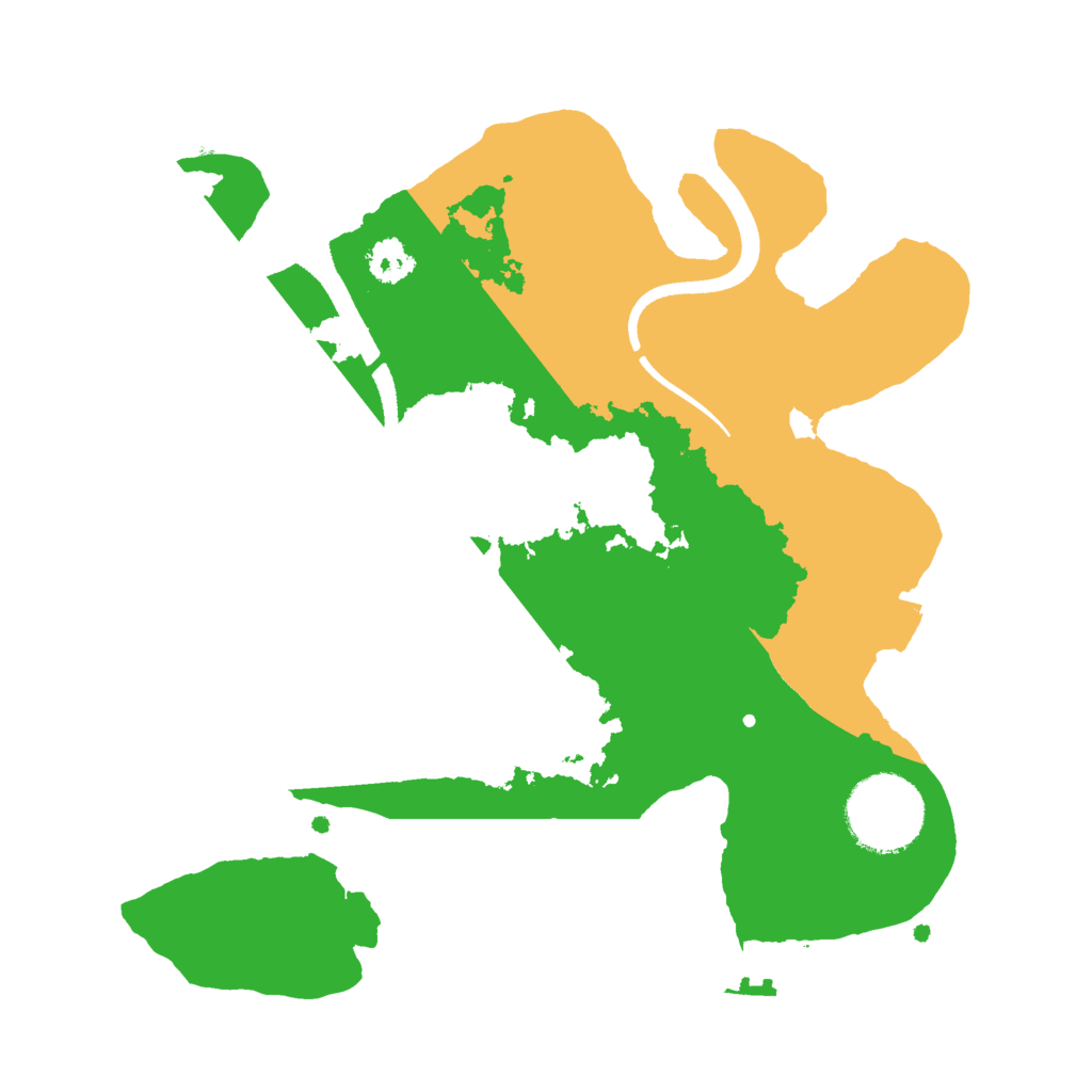 Biome Rust Map: Procedural Map, Size: 2500, Seed: 16179