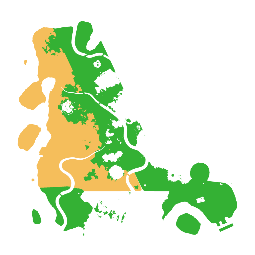 Biome Rust Map: Procedural Map, Size: 3500, Seed: 795457915