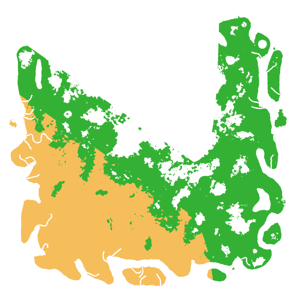 Biome Rust Map: Procedural Map, Size: 6000, Seed: 1398049820